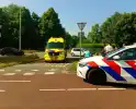 Auto en scooter in botsing