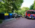 Kind ontdekt vuur in container