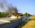 Flinke rookontwikkeling bij brand in schip