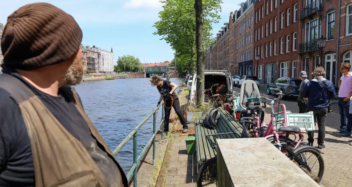 Magneetvisser vind pistool in gracht