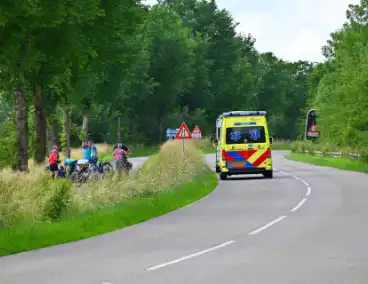 Fietsers ten val bij verkeersongeval