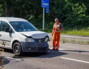 Forse verkeershinder door aanrijding