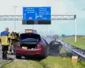 Maserati brandt volledig uit op snelweg