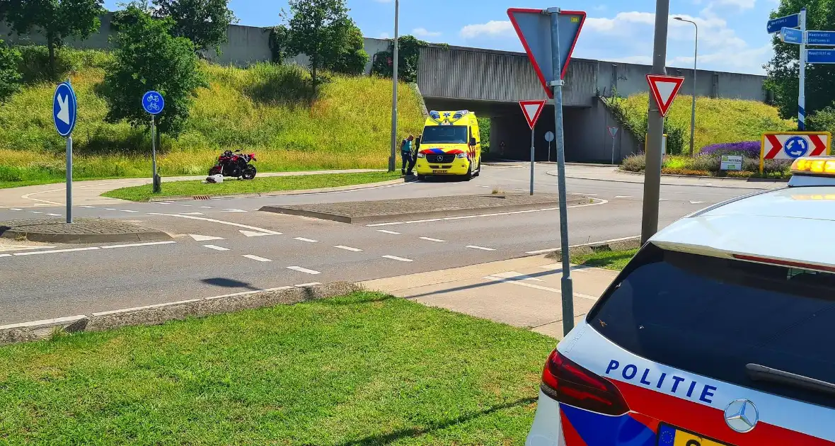 Motorrijder gewond na harde val