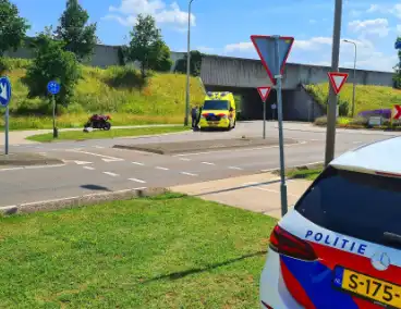 Motorrijder gewond na harde val