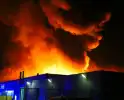 Vlammenzee op industrieterrein