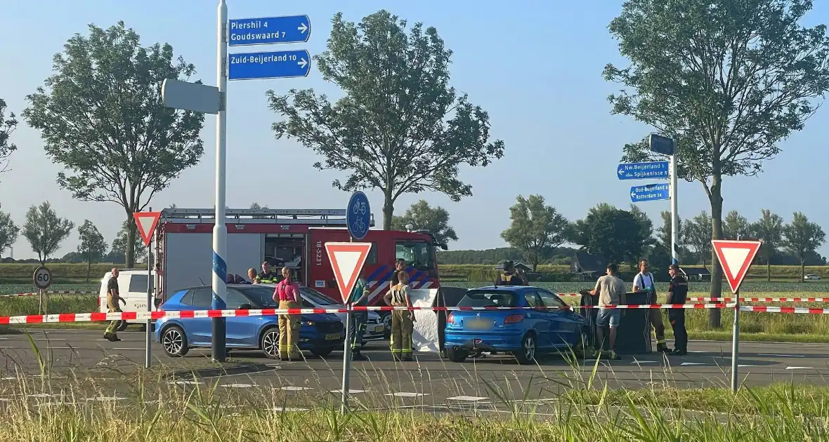 Ernstig ongeval tussen auto en motor - Foto 8