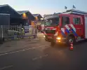 Machine in brand in houthandel