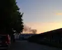 Veel brandweer eenheden ingezet voor brand in bedrijfspand