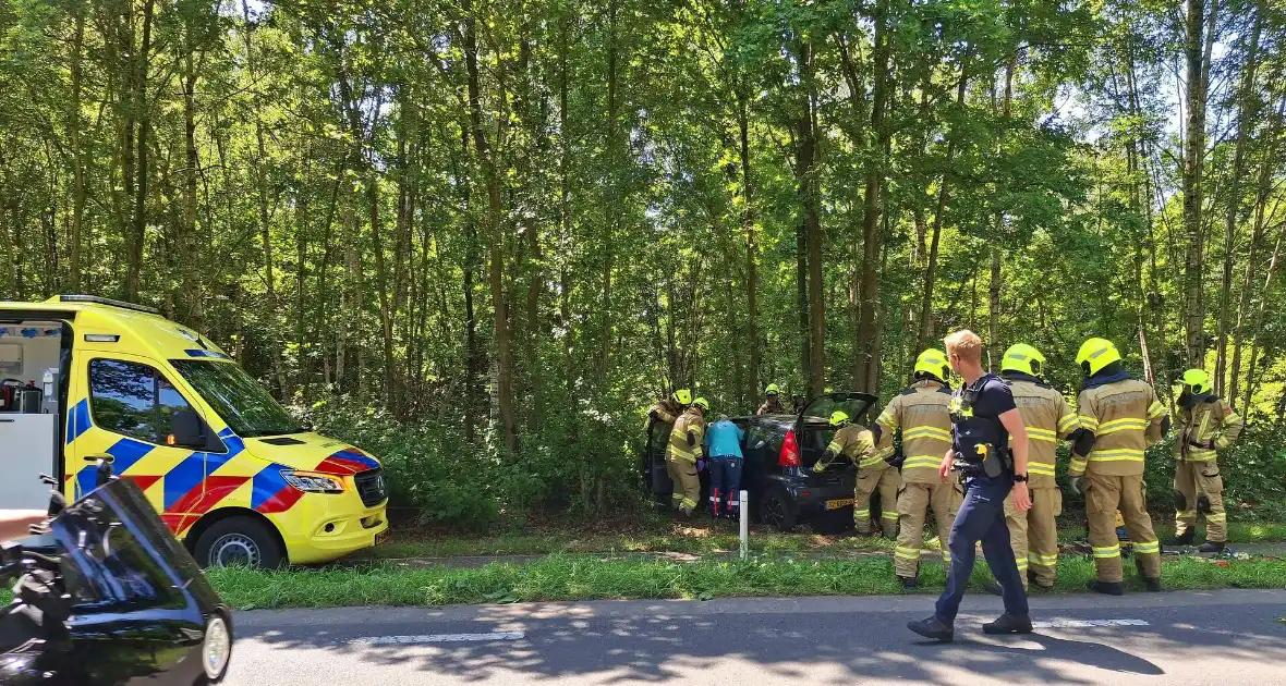 Auto belandt in bosschages - Foto 3