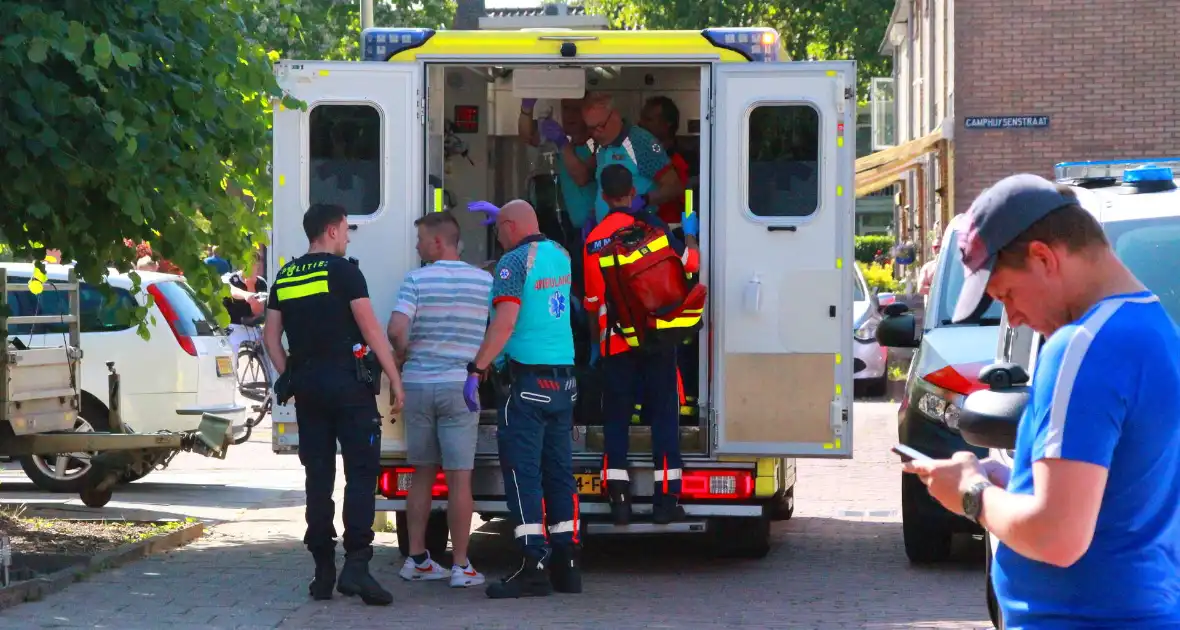 Gewonde na steekpartij in tuin