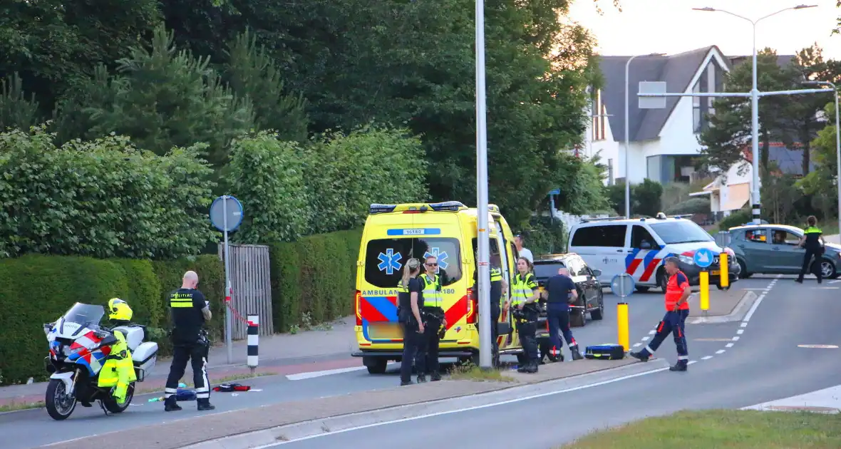 Traumahelikopter ingezet bij fietsongeval