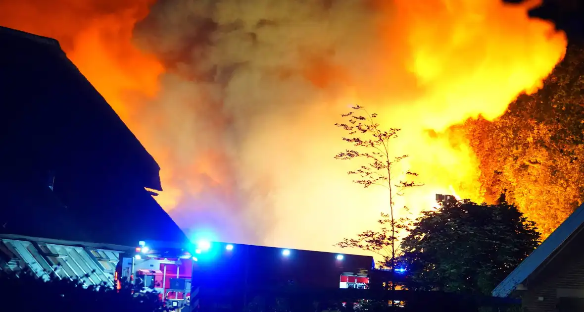 Uitslaande brand verwoest pand op terrein - Foto 3