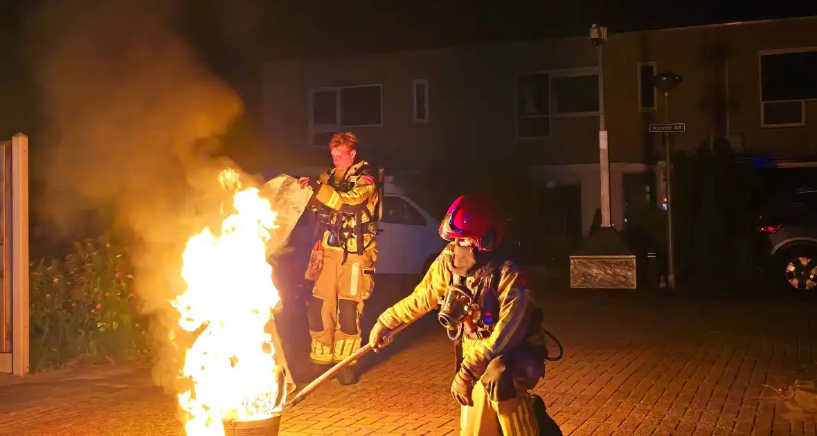 Jerrycan met brandstof veroorzaakt vuur