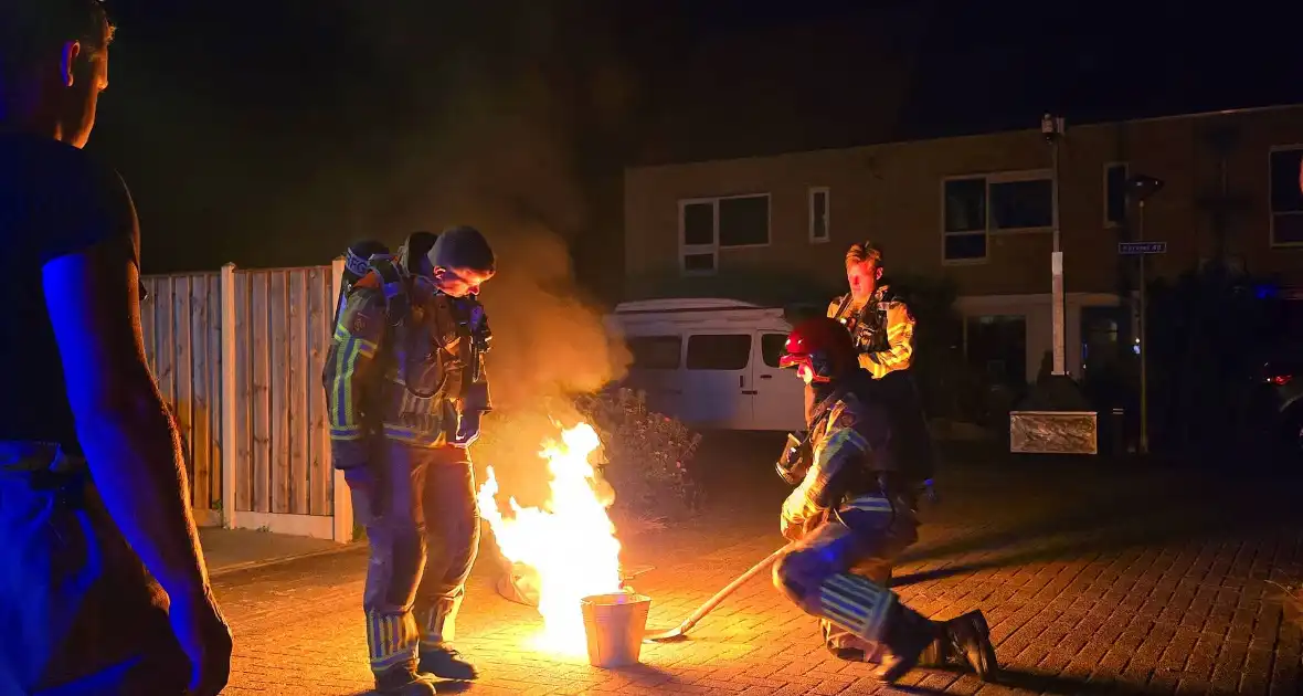 Jerrycan met brandstof veroorzaakt vuur - Foto 1