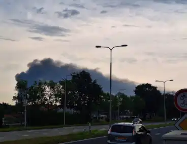 Flinke rookontwikkeling bij industriebrand