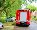 Brandweer bevrijdt vastzittende fietser