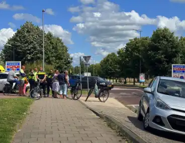 Fietser gecontroleerd in ambulance