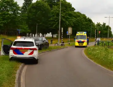 Botsing driewielfiets en auto