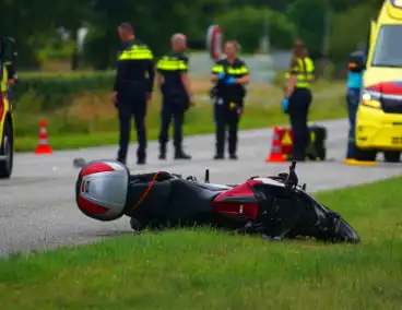 Fietser gewond na ongeval met motor