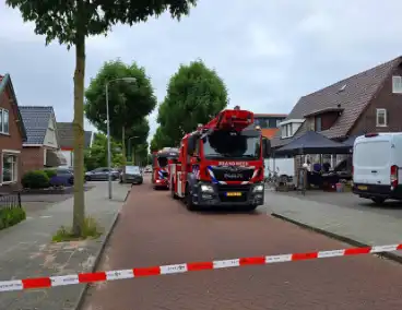Brand op dak van winkel veroorzaakt schade