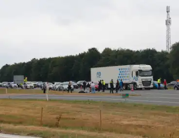 Ongeval met motorrijder leidt tot file op A27