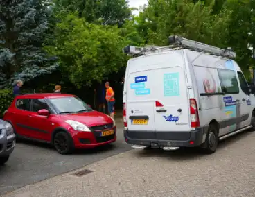 Netbeheerder repareert leidingbreuk