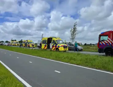 Ernstig ongeval op N194, traumahelikopter geland