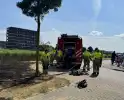 Brand ontstaan tijdens maaiwerkzaamheden
