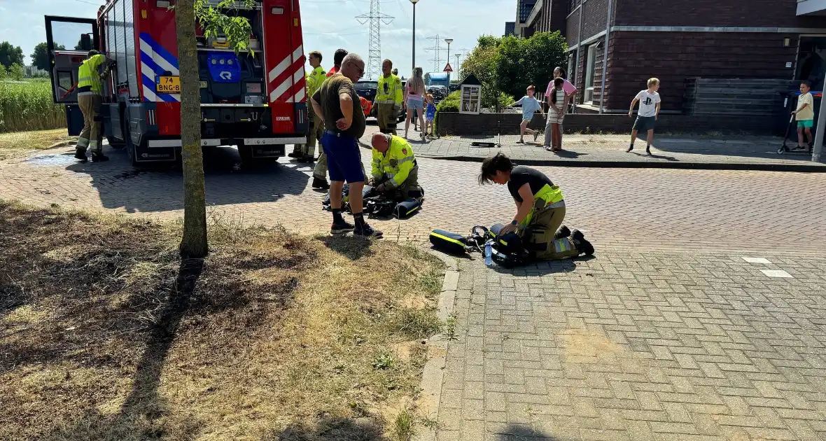 Brand ontstaan tijdens maaiwerkzaamheden - Foto 3