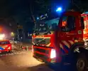 Grote brand in schuur achter woonhuis