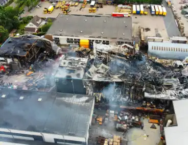 Zware schade door industriebrand
