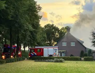 Kortdurende uitslaande brand in woonboerderij