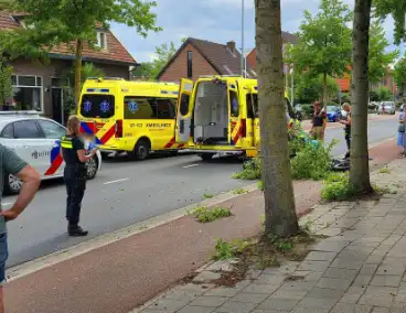 Fatbiker krijgt tak op hoofd en raakt zwaargewond