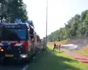 Berm vliegt in brand, brandweer voorkomt erger