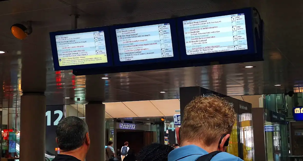 Treinverkeer plat door verstoringen - Foto 14