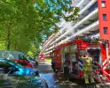Bewoners ontkomen aan brand