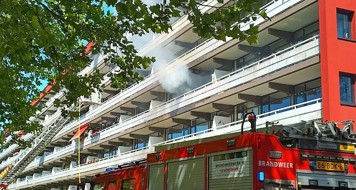 Bewoners ontkomen aan brand - Foto 2