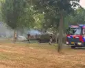 Brandweer blust bermbrand