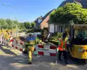 Gaslekkage veroorzaakt onrust tijdens graafwerkzaamheden