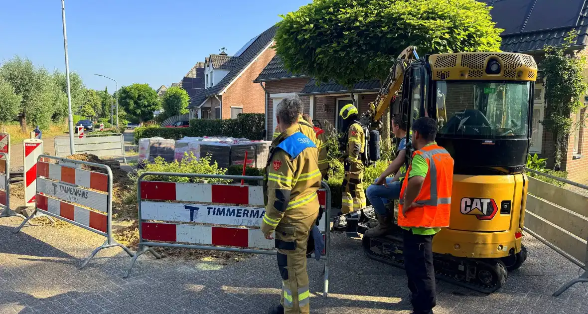 Gaslekkage veroorzaakt onrust tijdens graafwerkzaamheden - Foto 1