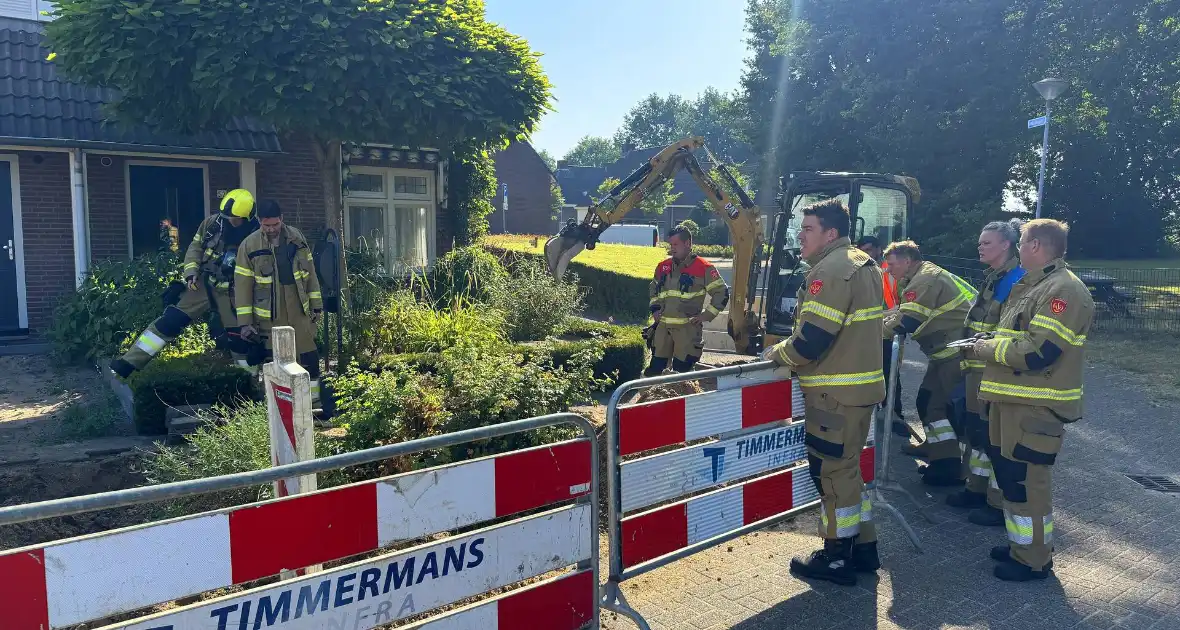 Gaslekkage veroorzaakt onrust tijdens graafwerkzaamheden - Foto 2