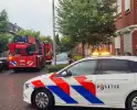 Woningbrand woedt in middag