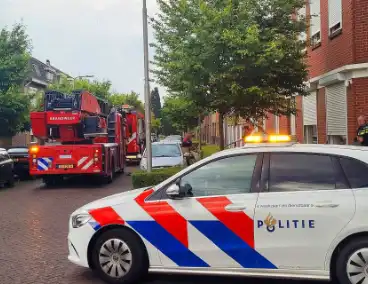 Woningbrand woedt in middag