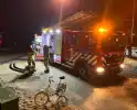 Brandweer dicht lek in schip