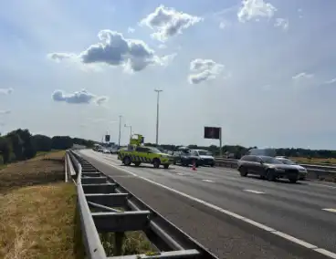 Aanrijding met letsel op snelweg