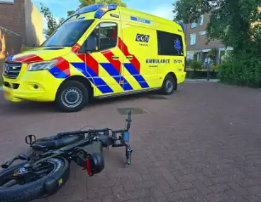 Botsing tussen fatbike en fiets