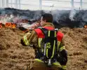 Treinverkeer plat door bermbrand bij station