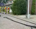 Brandweer forceert deur wegens gaslucht