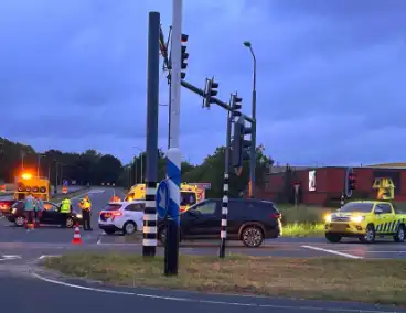 Ongeval met drie auto's